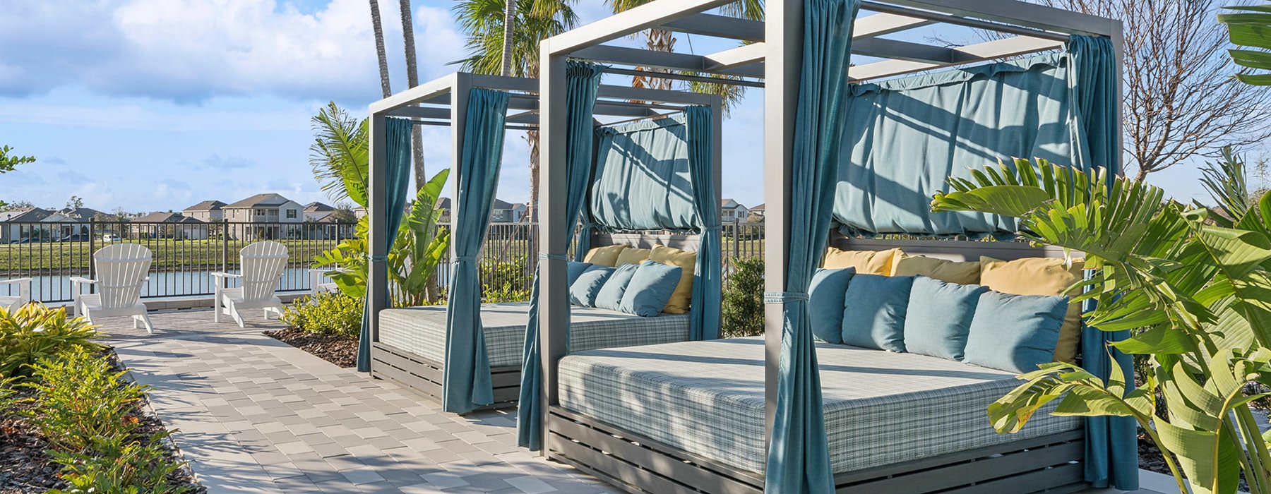poolside cabanas